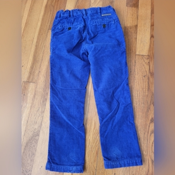 Burberry Children Boys Corduroy Blue Cotton Elastic Adjustable Waist Pants 6Y - Picture 9 of 11